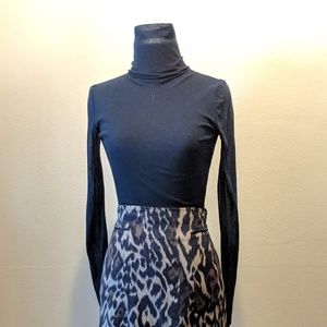 Only Hearts Helena Stuart Sheer Mock Turtleneck